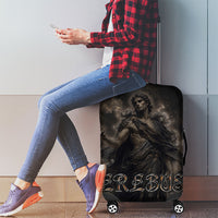 Greek Mythology Erebus Luggage Cover God Of Darkness Classical Art Greek Key Pattern