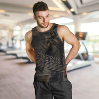 Greek Mythology Erebus Men Tank Top God Of Darkness Classical Art Greek Key Pattern