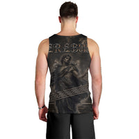 Greek Mythology Erebus Men Tank Top God Of Darkness Classical Art Greek Key Pattern