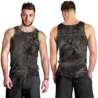 Greek Mythology Erebus Men Tank Top God Of Darkness Classical Art Greek Key Pattern