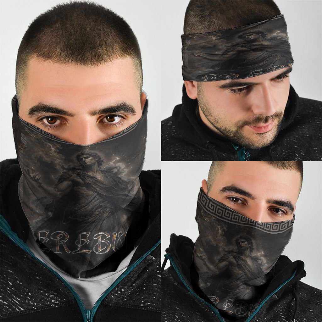 Greek Mythology Erebus Neck Gaiter God Of Darkness Classical Art Greek Key Pattern
