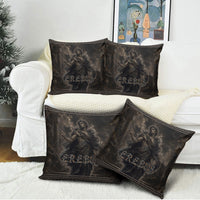 Greek Mythology Erebus Pillow Cover God Of Darkness Classical Art Greek Key Pattern