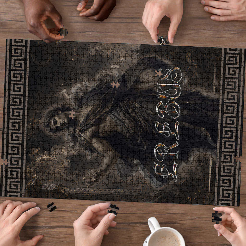 Greek Mythology Erebus Puzzle God Of Darkness Classical Art Greek Key Pattern