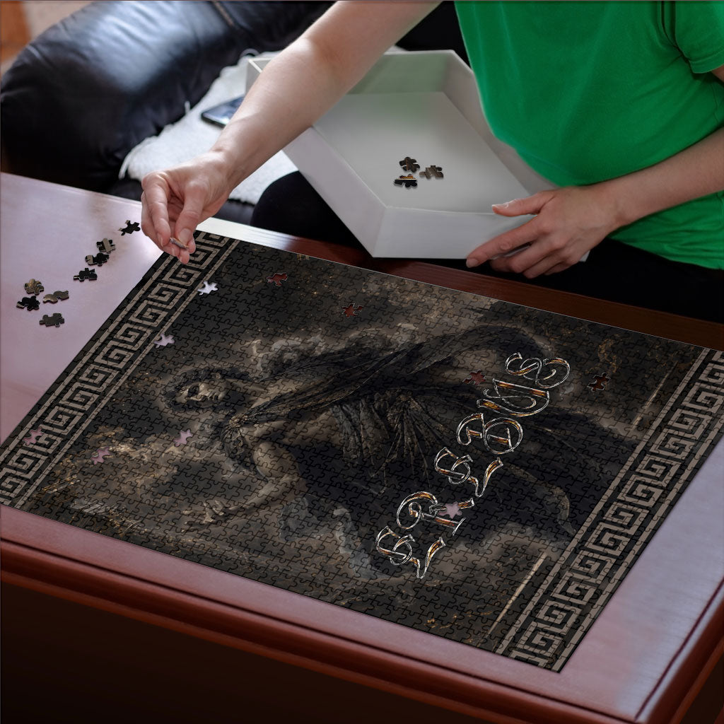 Greek Mythology Erebus Puzzle God Of Darkness Classical Art Greek Key Pattern