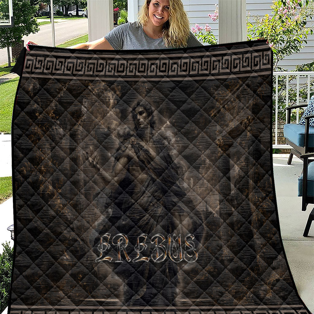 Greek Mythology Erebus Quilt God Of Darkness Classical Art Greek Key Pattern