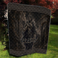 Greek Mythology Erebus Quilt God Of Darkness Classical Art Greek Key Pattern