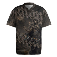 Greek Mythology Erebus Rugby Jersey God Of Darkness Classical Art Greek Key Pattern