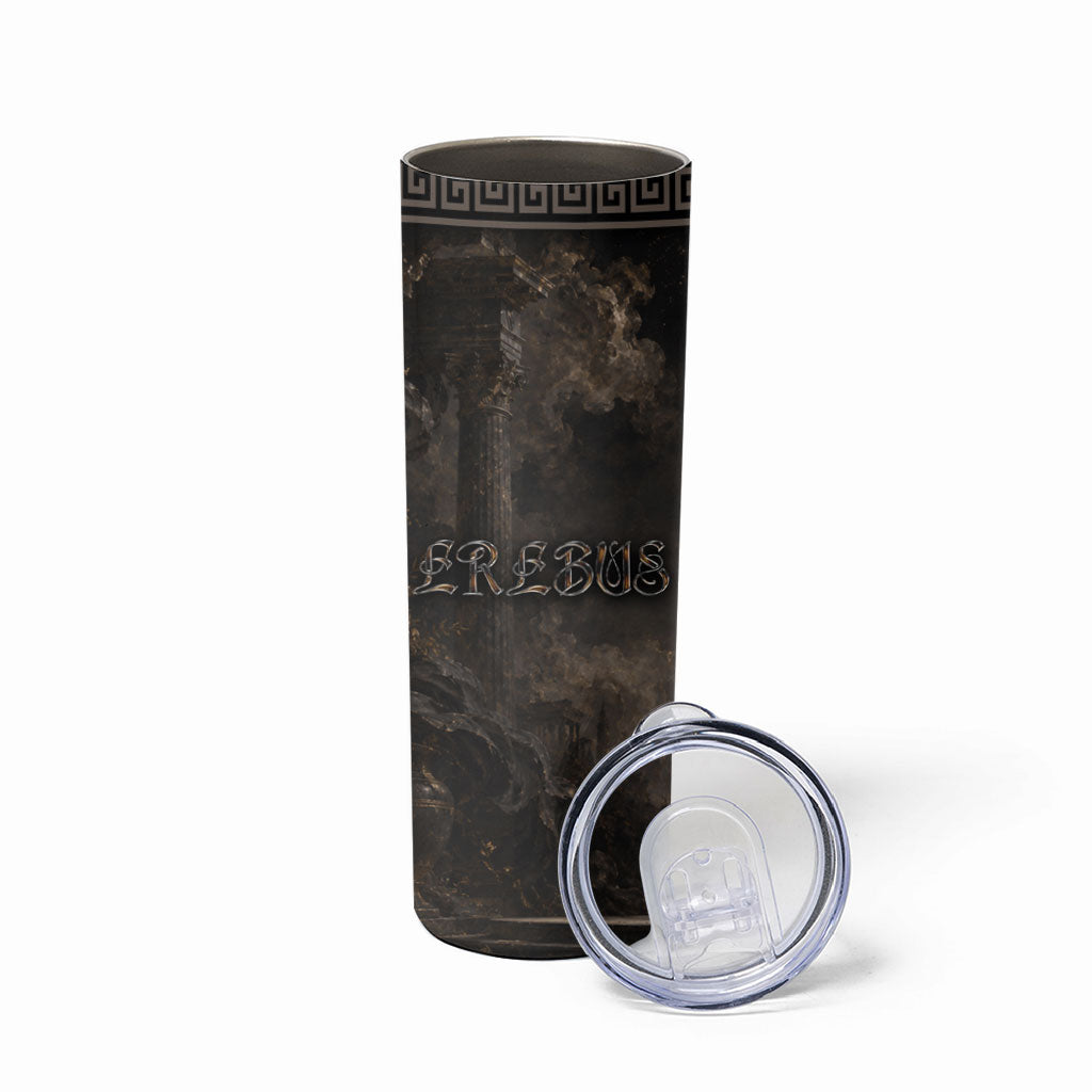 Greek Mythology Erebus Skinny Tumbler God Of Darkness Classical Art Greek Key Pattern
