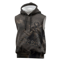 Greek Mythology Erebus Sleeveless Hoodie God Of Darkness Classical Art Greek Key Pattern
