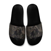 Greek Mythology Erebus Slide Sandals God Of Darkness Classical Art Greek Key Pattern
