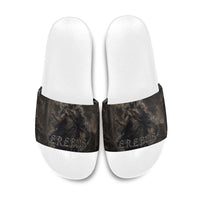 Greek Mythology Erebus Slide Sandals God Of Darkness Classical Art Greek Key Pattern