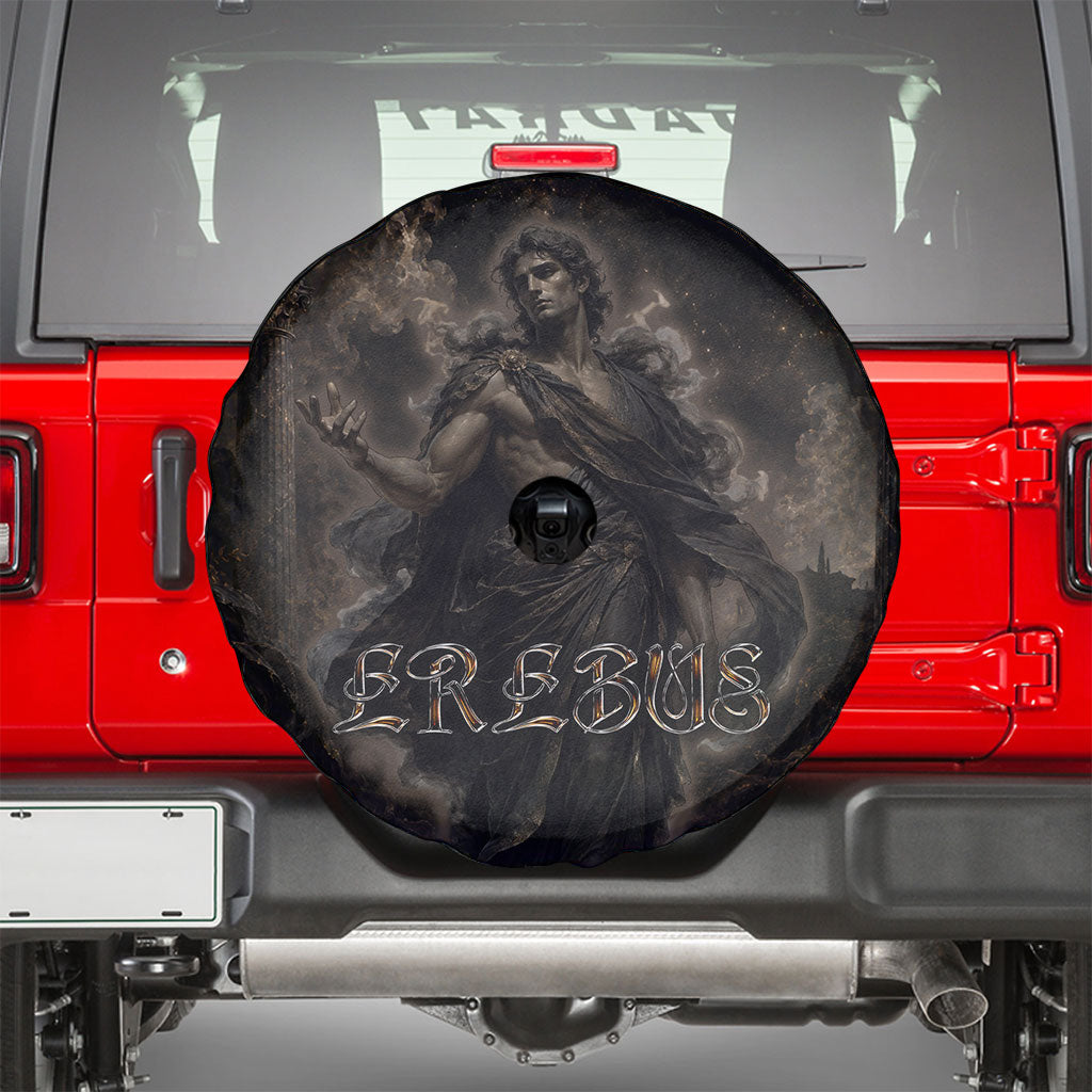 Greek Mythology Erebus Spare Tire Cover God Of Darkness Classical Art Greek Key Pattern