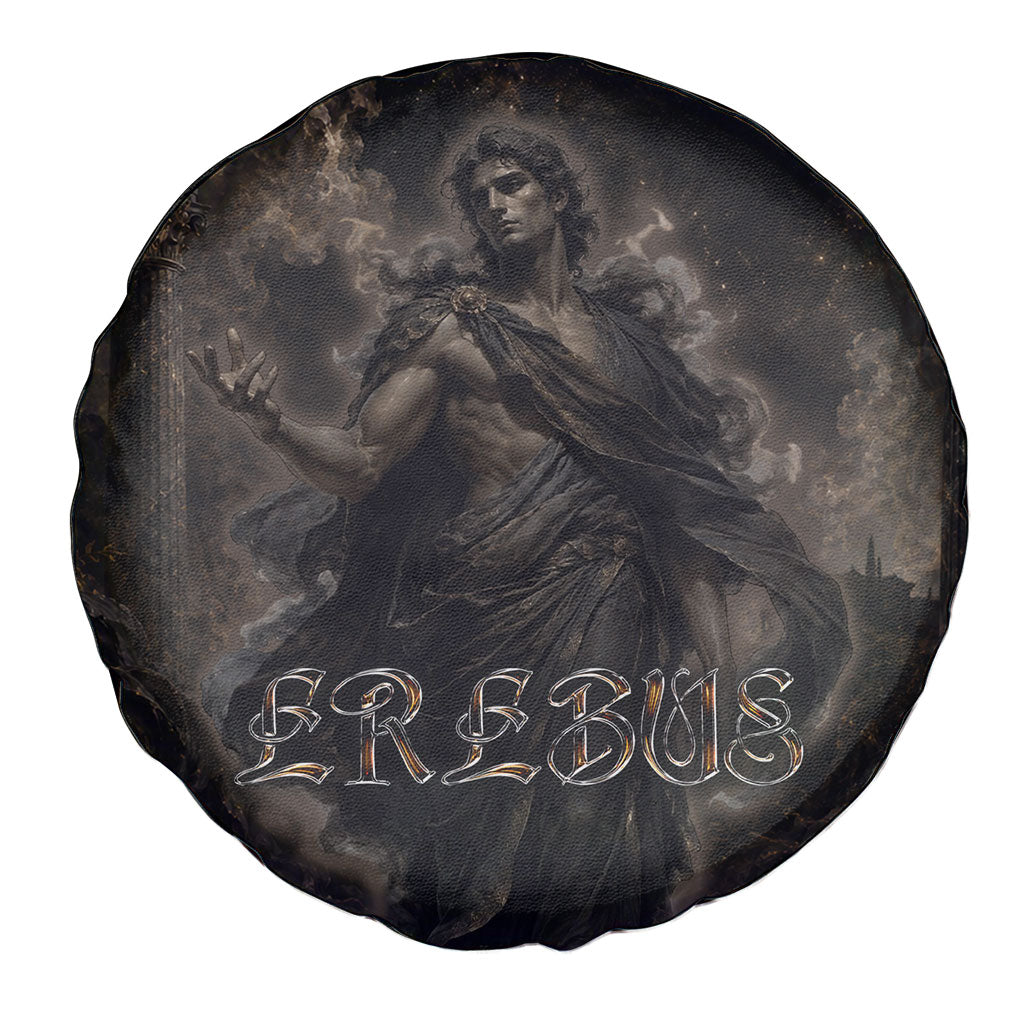 Greek Mythology Erebus Spare Tire Cover God Of Darkness Classical Art Greek Key Pattern