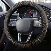 Greek Mythology Erebus Steering Wheel Cover God Of Darkness Classical Art Greek Key Pattern