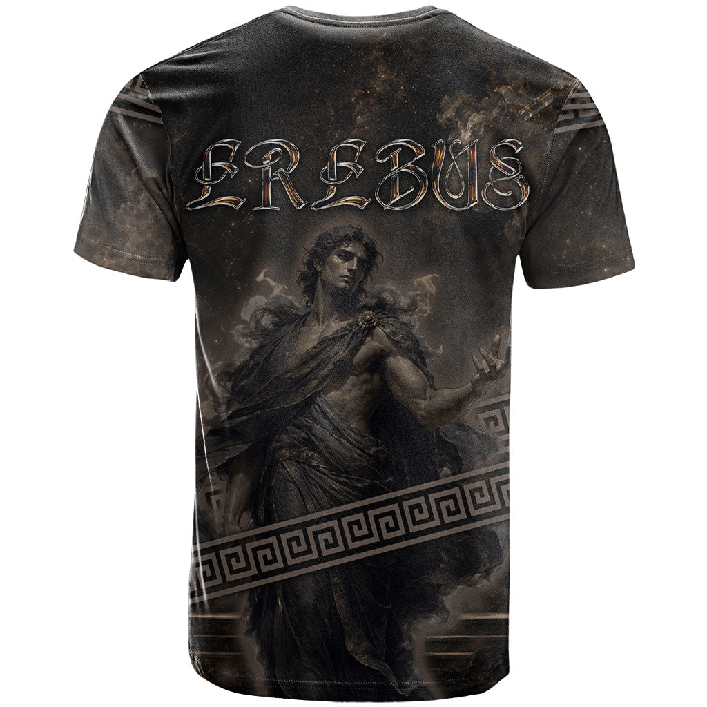 Greek Mythology Erebus T Shirt God Of Darkness Classical Art Greek Key Pattern