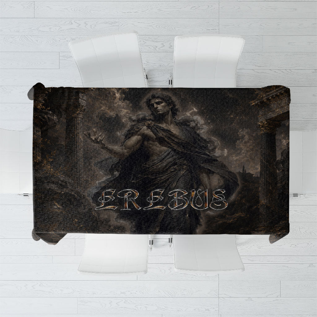 Greek Mythology Erebus Tablecloth God Of Darkness Classical Art Greek Key Pattern
