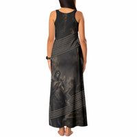 Greek Mythology Erebus Tank Maxi Dress God Of Darkness Classical Art Greek Key Pattern