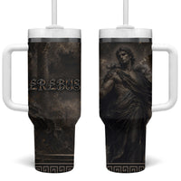 Greek Mythology Erebus Tumbler With Handle God Of Darkness Classical Art Greek Key Pattern