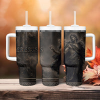 Greek Mythology Erebus Tumbler With Handle God Of Darkness Classical Art Greek Key Pattern