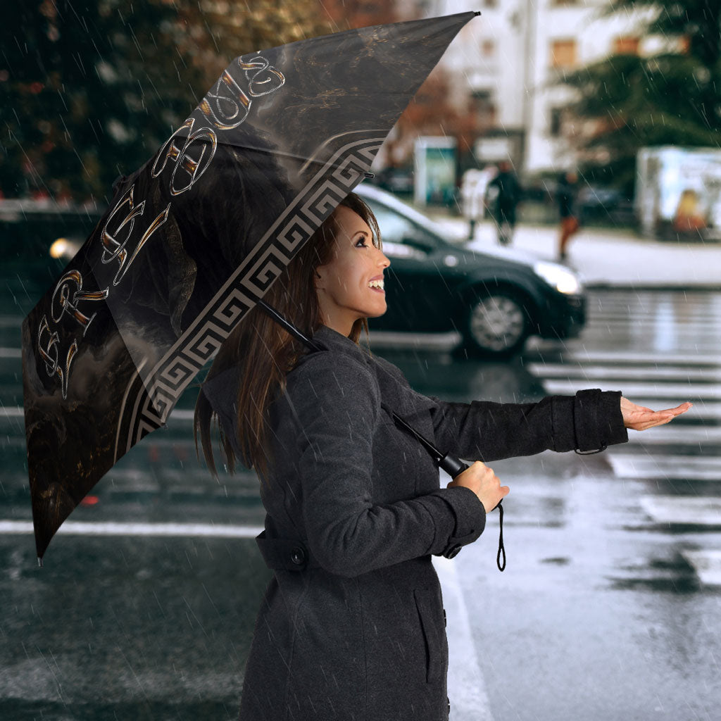 Greek Mythology Erebus Umbrella God Of Darkness Classical Art Greek Key Pattern