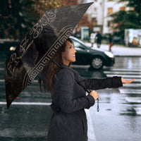 Greek Mythology Erebus Umbrella God Of Darkness Classical Art Greek Key Pattern