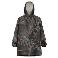 Greek Mythology Erebus Wearable Blanket Hoodie God Of Darkness Classical Art Greek Key Pattern