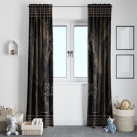 Greek Mythology Erebus Window Curtain God Of Darkness Classical Art Greek Key Pattern
