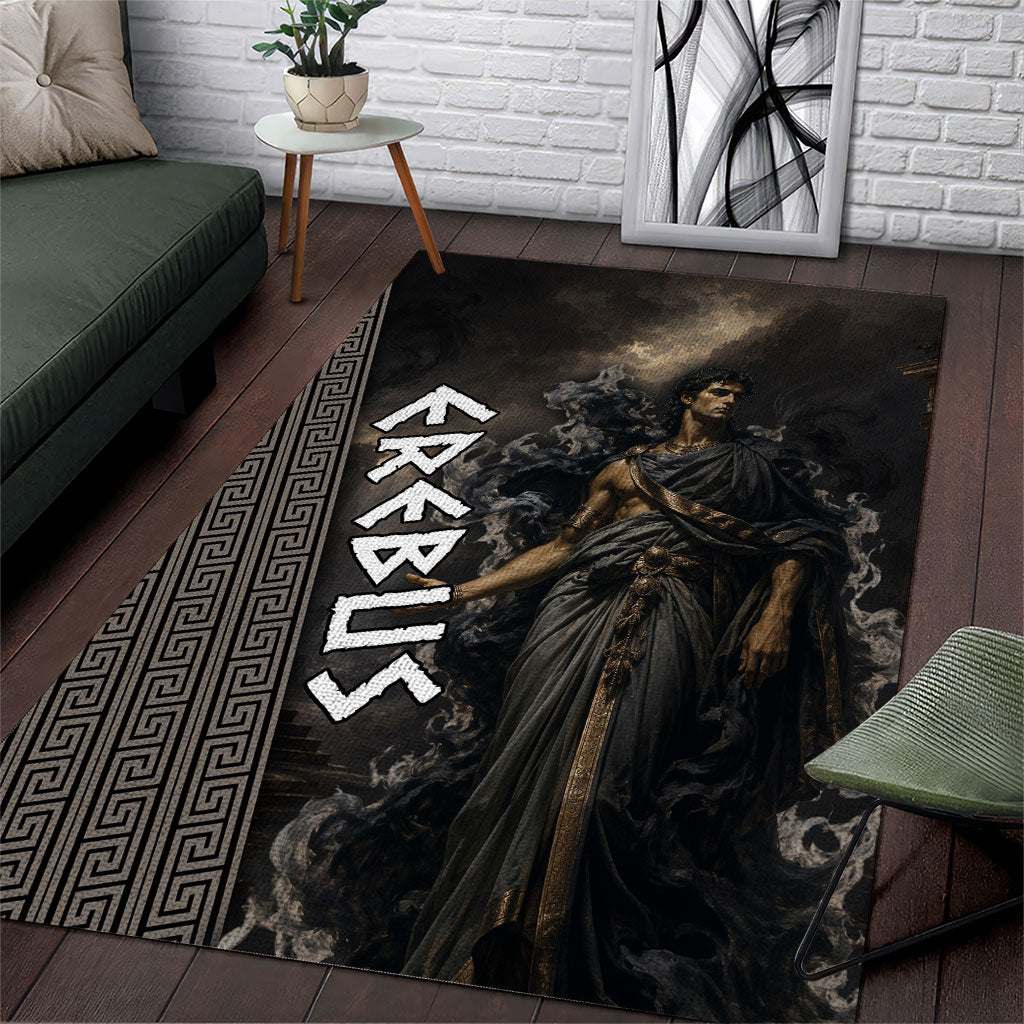 Erebus Greek Mythology Area Rug Ancient Greek God Of Darkness Fantasy Art