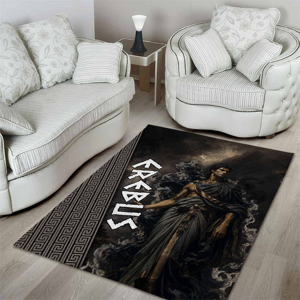 Erebus Greek Mythology Area Rug Ancient Greek God Of Darkness Fantasy Art