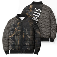 Erebus Greek Mythology Bomber Puffer Jacket Ancient Greek God Of Darkness Fantasy Art
