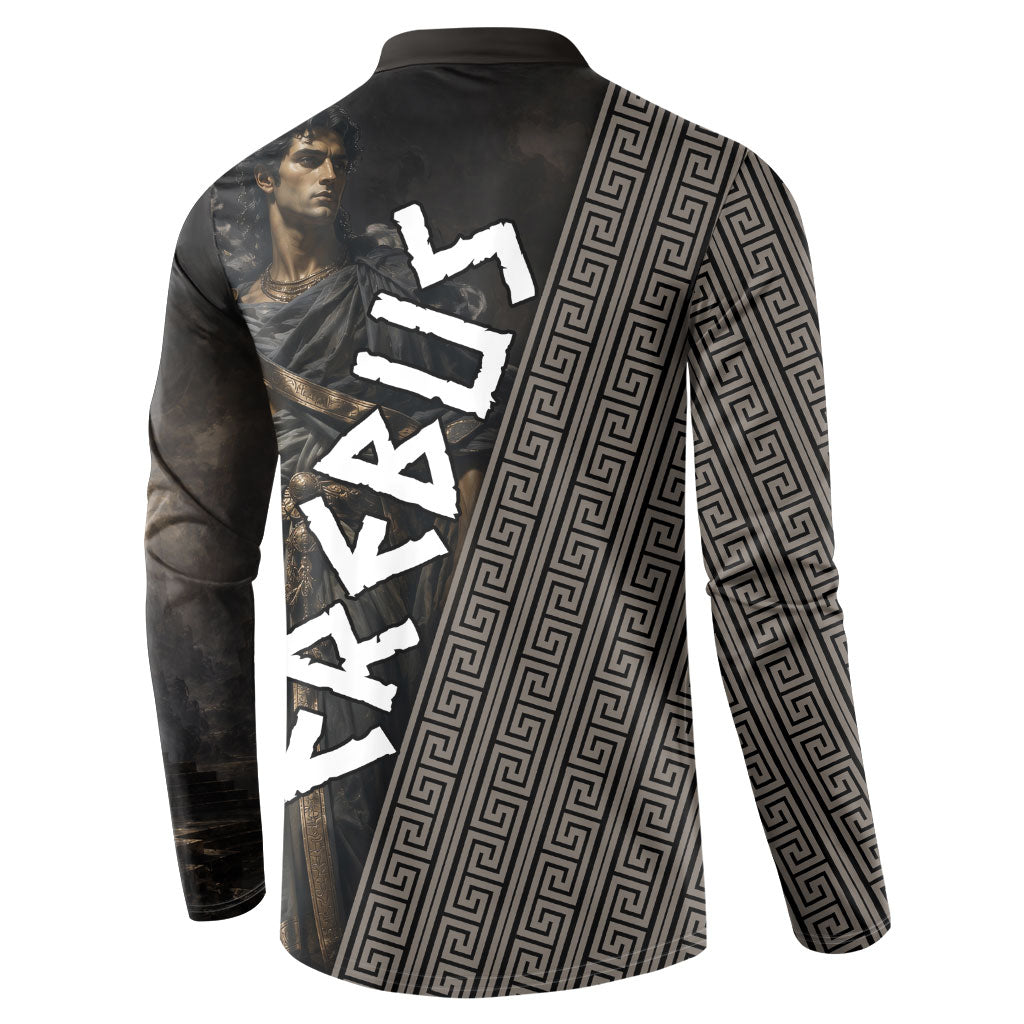 Erebus Greek Mythology Button Sweatshirt Ancient Greek God Of Darkness Fantasy Art