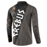 Erebus Greek Mythology Button Sweatshirt Ancient Greek God Of Darkness Fantasy Art