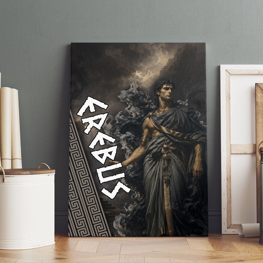 Erebus Greek Mythology Canvas Wall Art Ancient Greek God Of Darkness Fantasy Art