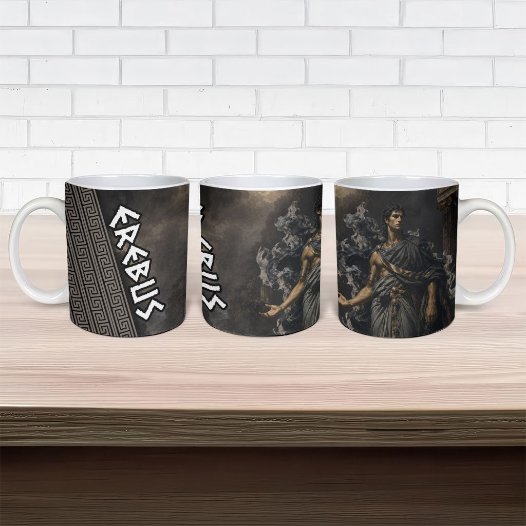 Erebus Greek Mythology Ceramic Mug Ancient Greek God Of Darkness Fantasy Art
