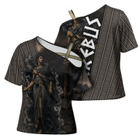 Erebus Greek Mythology Cross Shoulder Shirt Ancient Greek God Of Darkness Fantasy Art