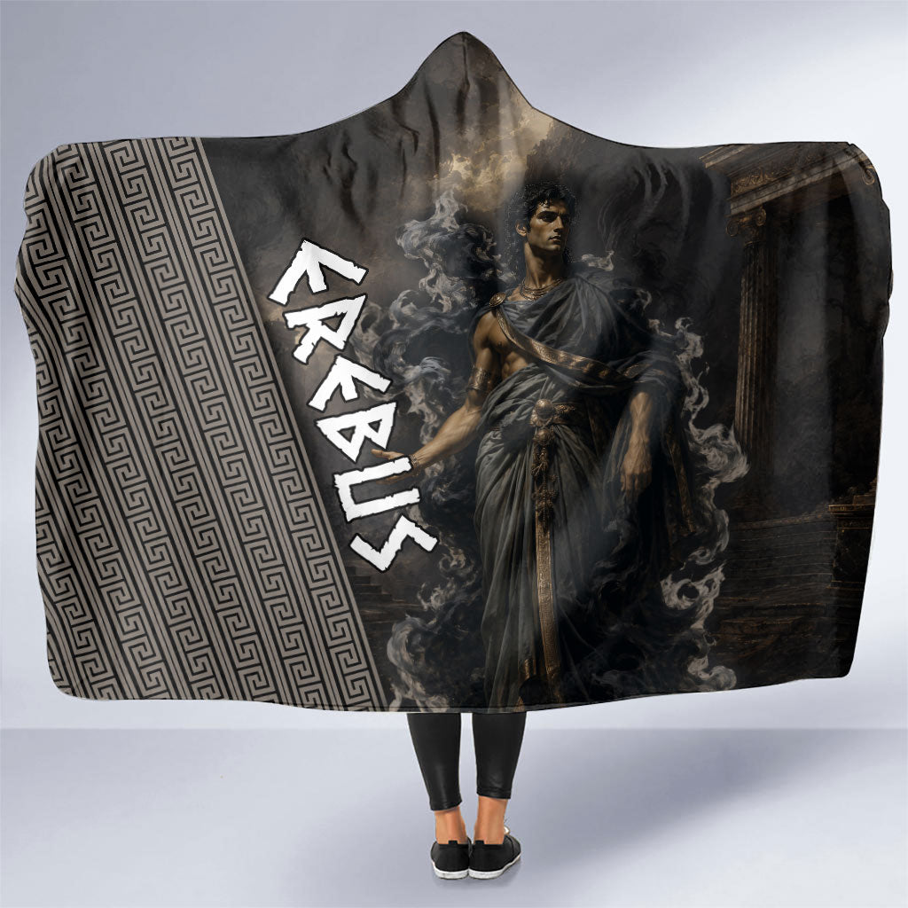 Erebus Greek Mythology Hooded Blanket Ancient Greek God Of Darkness Fantasy Art