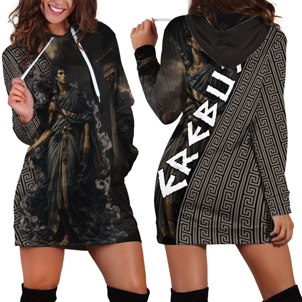 Erebus Greek Mythology Hoodie Dress Ancient Greek God Of Darkness Fantasy Art