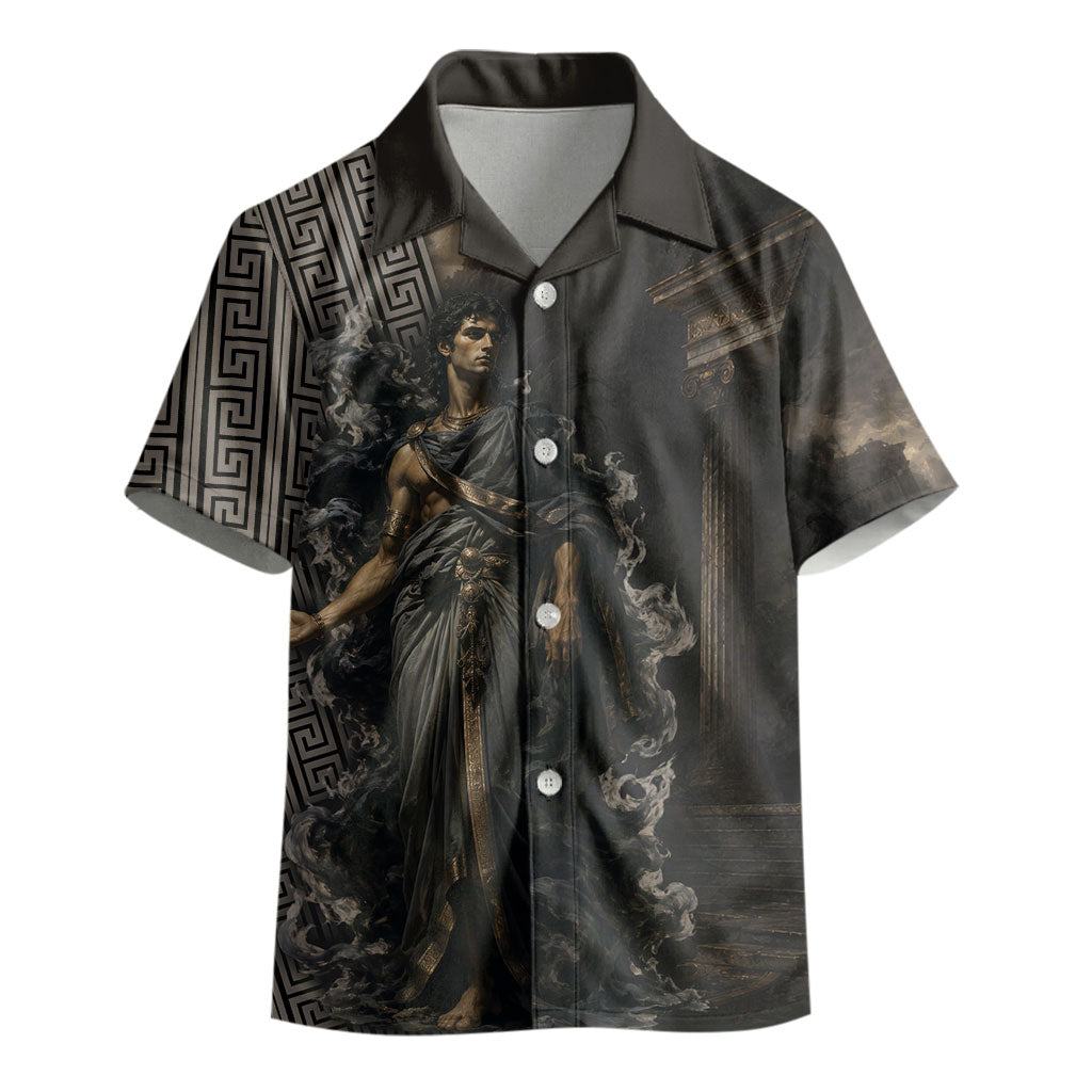 Erebus Greek Mythology Kid Hawaiian Shirt Ancient Greek God Of Darkness Fantasy Art