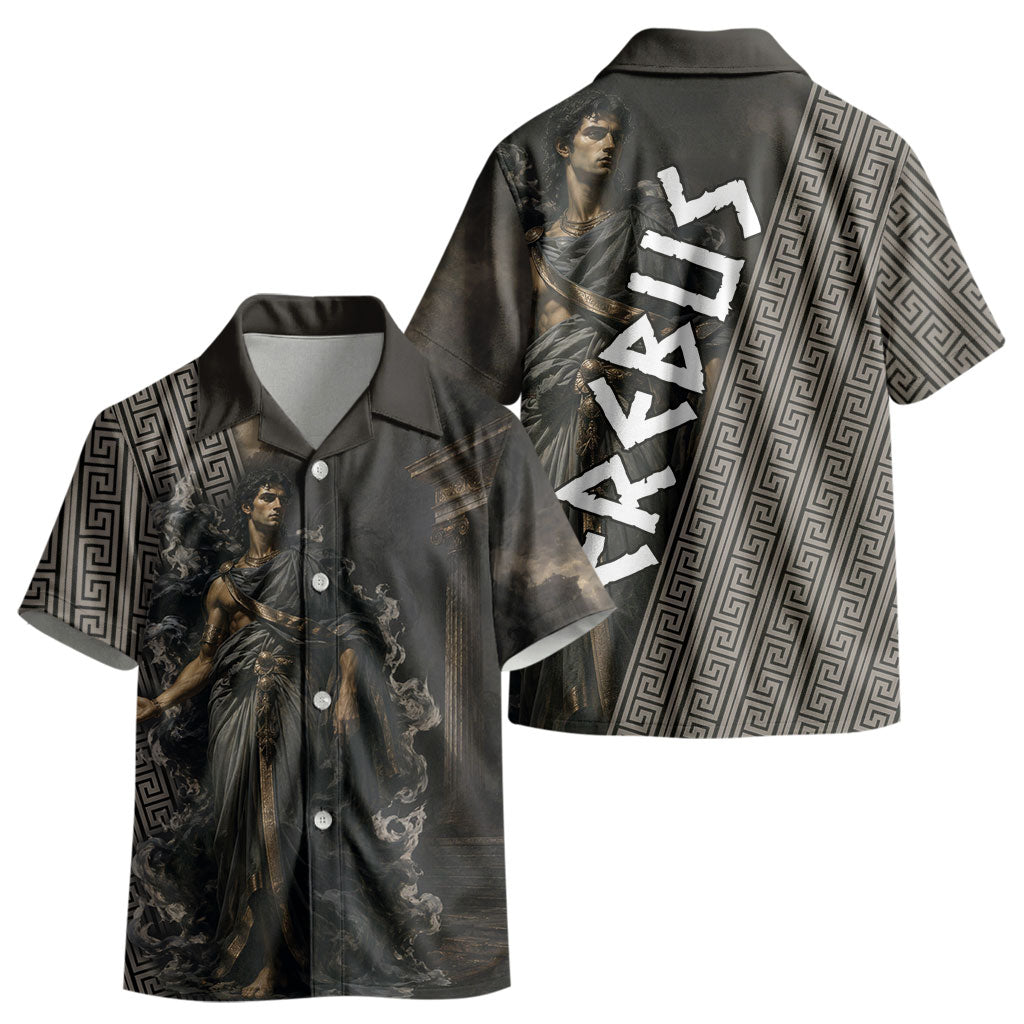Erebus Greek Mythology Kid Hawaiian Shirt Ancient Greek God Of Darkness Fantasy Art