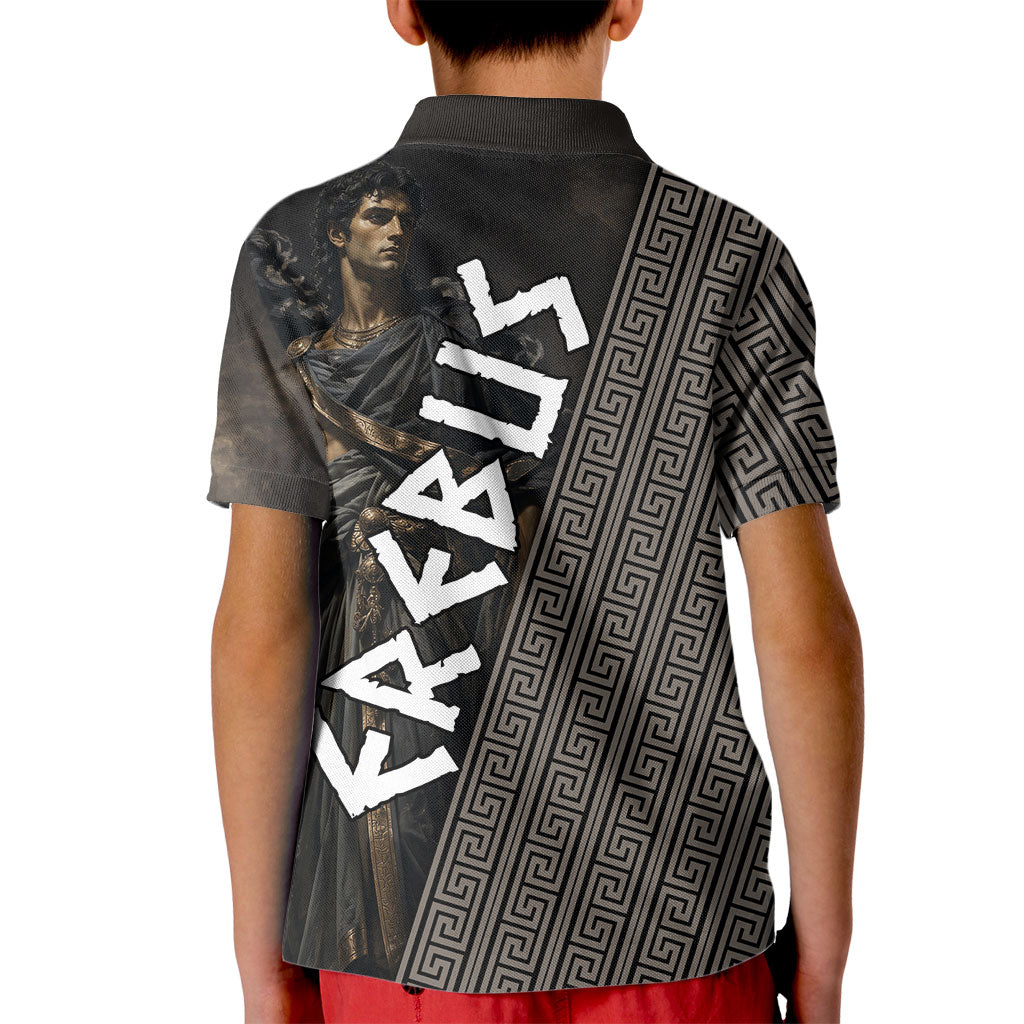 Erebus Greek Mythology Kid Polo Shirt Ancient Greek God Of Darkness Fantasy Art
