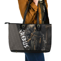 Erebus Greek Mythology Leather Tote Bag Ancient Greek God Of Darkness Fantasy Art