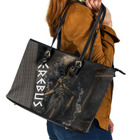 Erebus Greek Mythology Leather Tote Bag Ancient Greek God Of Darkness Fantasy Art