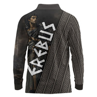 Erebus Greek Mythology Long Sleeve Polo Shirt Ancient Greek God Of Darkness Fantasy Art