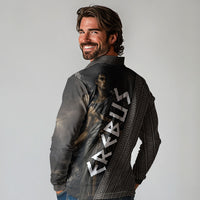 Erebus Greek Mythology Long Sleeve Polo Shirt Ancient Greek God Of Darkness Fantasy Art