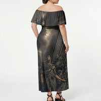 Erebus Greek Mythology Off Shoulder Maxi Dress Ancient Greek God Of Darkness Fantasy Art