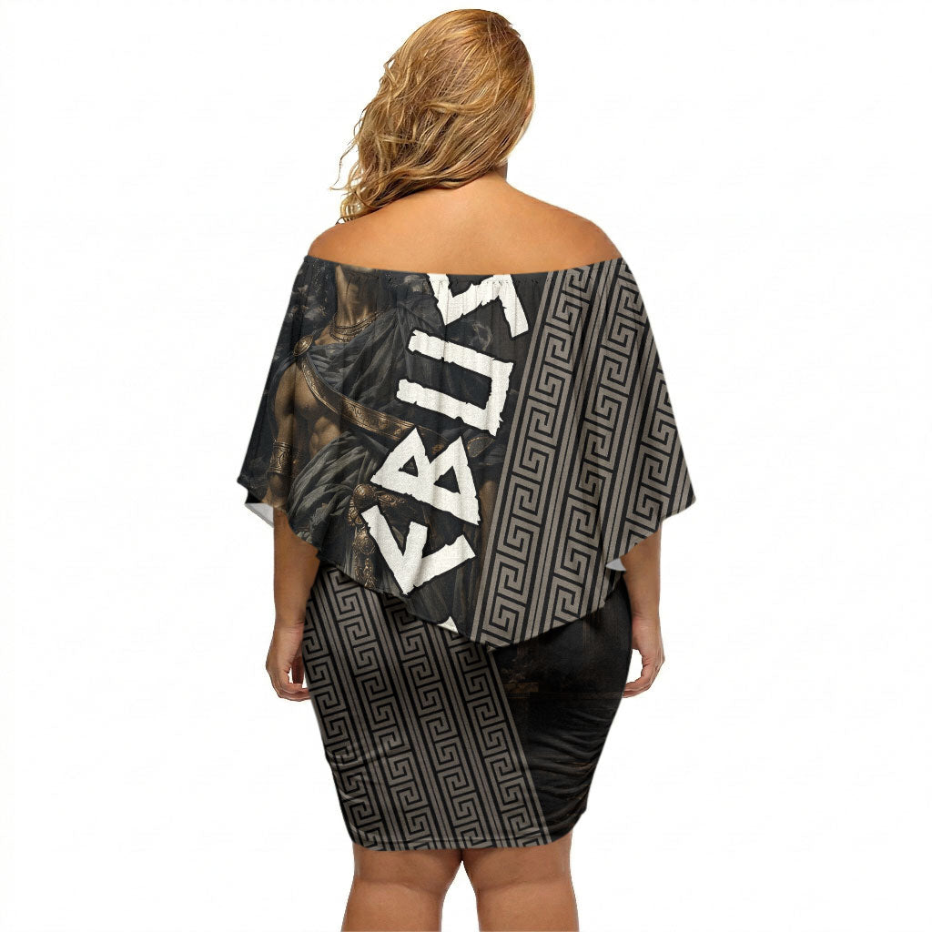 Erebus Greek Mythology Off Shoulder Short Dress Ancient Greek God Of Darkness Fantasy Art