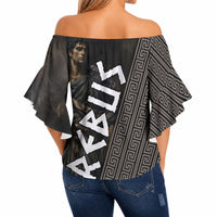 Erebus Greek Mythology Off Shoulder Wrap Waist Top Ancient Greek God Of Darkness Fantasy Art