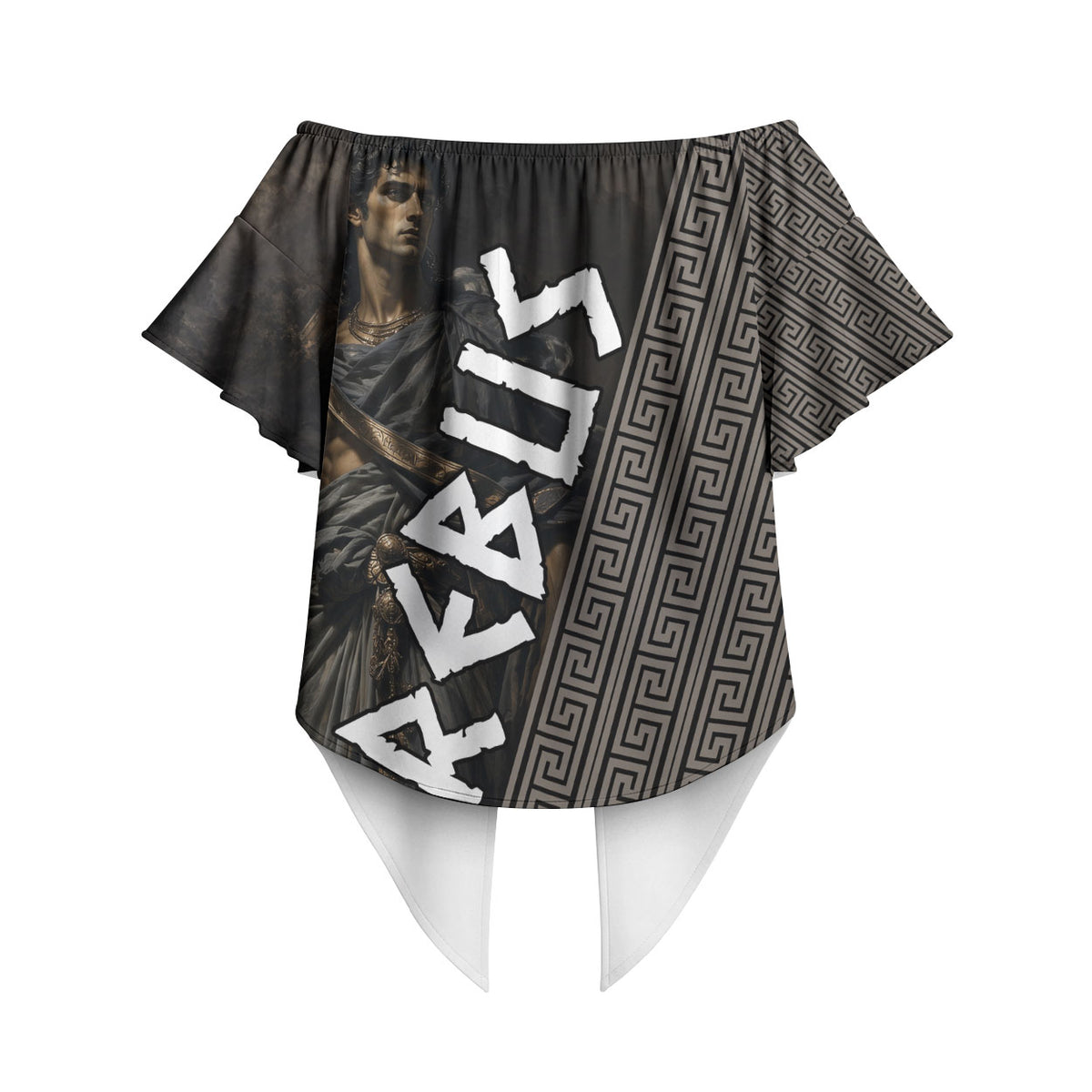 Erebus Greek Mythology Off Shoulder Wrap Waist Top Ancient Greek God Of Darkness Fantasy Art
