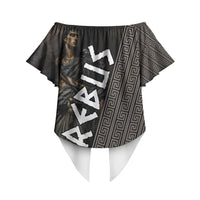 Erebus Greek Mythology Off Shoulder Wrap Waist Top Ancient Greek God Of Darkness Fantasy Art