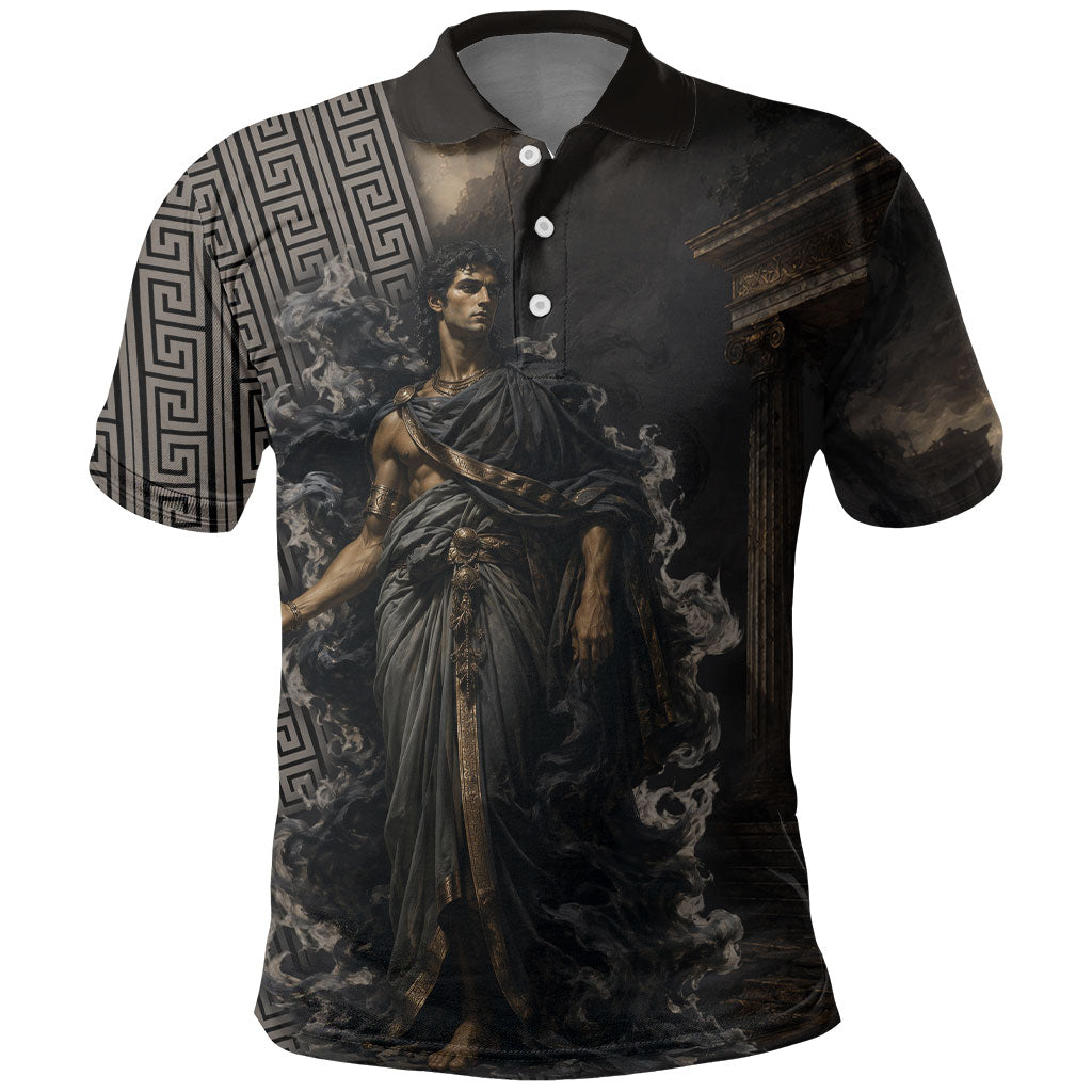 Erebus Greek Mythology Polo Shirt Ancient Greek God Of Darkness Fantasy Art